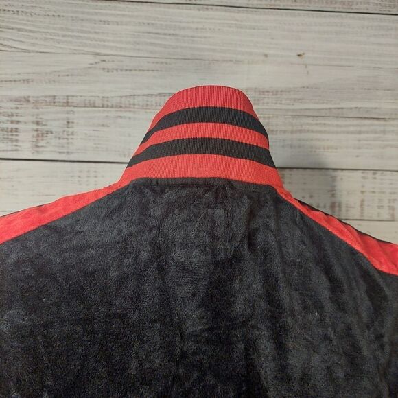 Le Tigre Mens L Black & Red Velour Embroidered Jacket - Picture 7 of 14